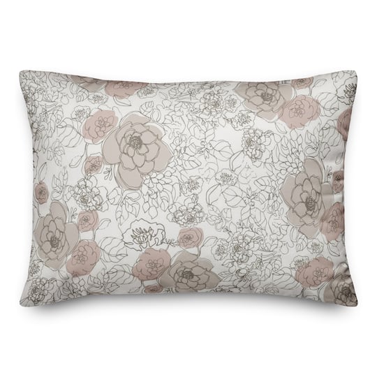 Multi Floral Throw Pillow